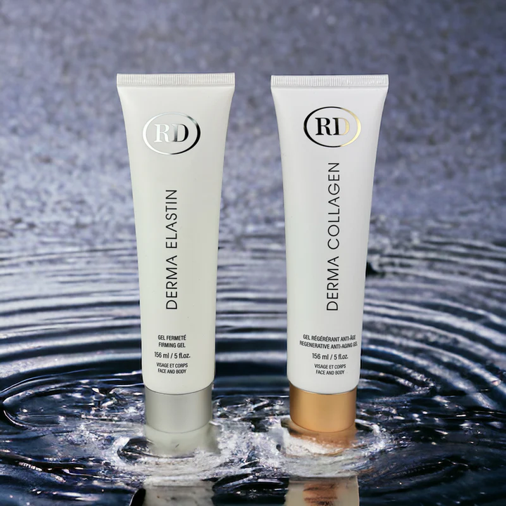 Duo Gel Régénérant Anti-Âge Derma Collagen et Gel Fermeté Derma Elastin Format Visage et Corps